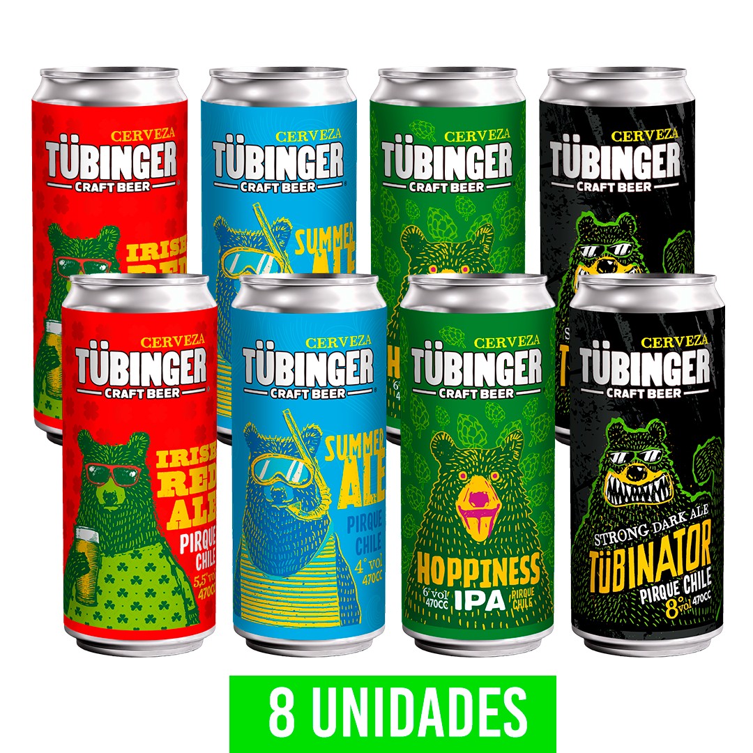 Cerveza Tübinger Mix Latas Pack x8 Latas (470cc)