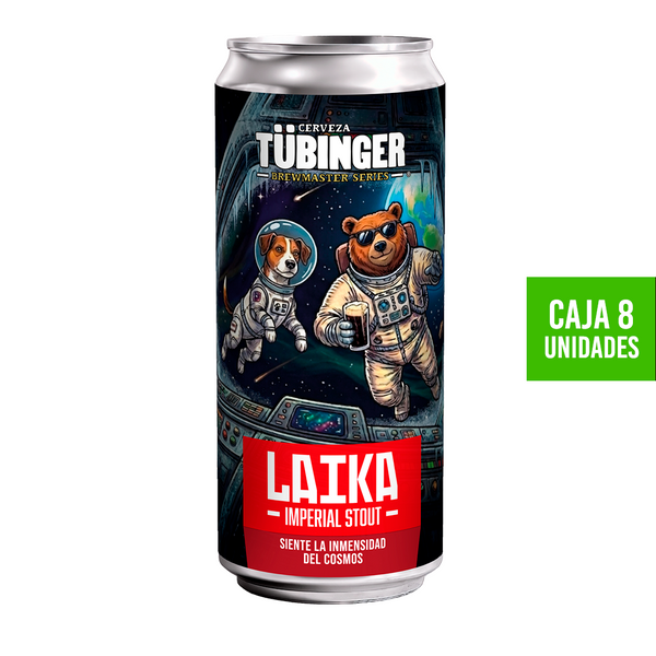Cerveza Tübinger- Laika Imperial Stout -Pack x8 Latas (470cc)