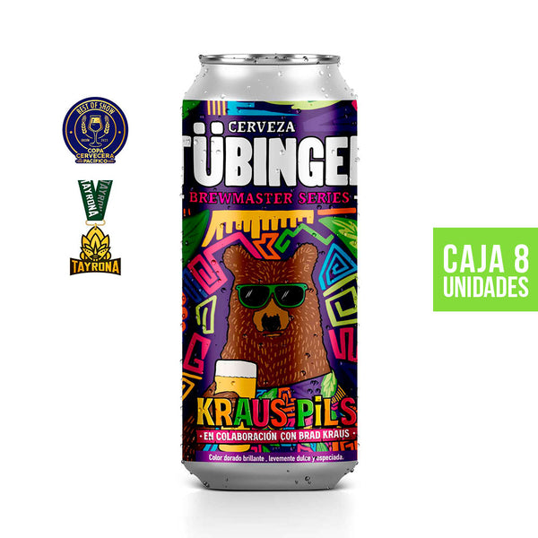 Cerveza Tübinger- Kraus Pils -Pack x8 Latas (470cc)